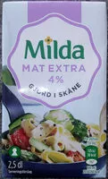 Mängden socker i Milda Mat Extra 4 %