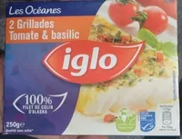 Mängden socker i Les Océanes, 2 Grillades Tomate & Basilic 100% Filet de Colin d'Alaska