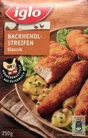 Mängden socker i Backhendlstreifen