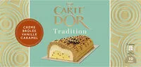 Mängden socker i Carte D'or Tradition Buche Glacée Crème Brûlée Vanille Caramel 1l