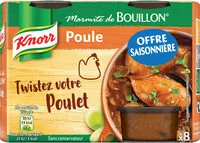 Mängden socker i Knorr Bouillon de Poule Offre Saisonnière 8 Capsules