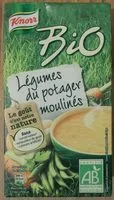 Mängden socker i Légumes du potager moulinés Bio