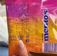 Mängden socker i Mentos fruit