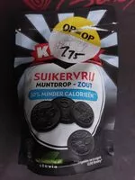 Mängden socker i Suikervrij Muntdrop