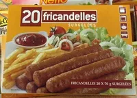 Mängden socker i 20 fricandelles surgelées