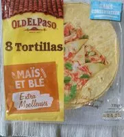 Mängden socker i Tortillas maïs et blé