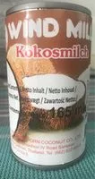 Mängden socker i Kokosmilch (singleprodukt) (165ml Dose)