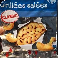 Mängden socker i Noix de cajou grillées salées