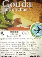 Mängden socker i Gouda en lonchas