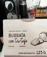Mängden socker i Burrata a la truffe