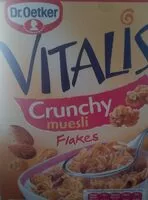 Mängden socker i Vitals crunchy muesli flakes