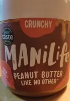 Mängden socker i Manilife crunchy peanut butter