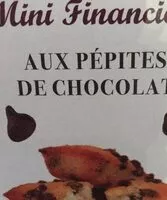 Mängden socker i Mini financier aux pépites de chocolat