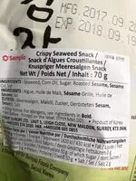 Mängden socker i Crispy seaweed snack