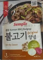 Mängden socker i Sauce barbecue coreen bulgogi