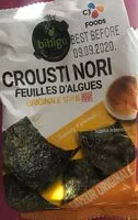 Mängden socker i Crousti nori Feuille d'algue