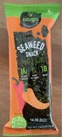 Mängden socker i Seaweed snack - hot chilli