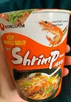 Mängden socker i Nong Shim Instant noodles Mit Shrimp geschmack Scharf
