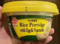 Mängden socker i Rice Porridge with Egg and Vegetable