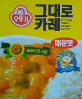 Mängden socker i Ottogi instant curry (hot)
