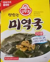 Mängden socker i Ottogi Instant Seaweed Soup (miyeokguk) 2 Servings