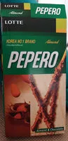 Mängden socker i Pepero Almond chocolate & biscuits