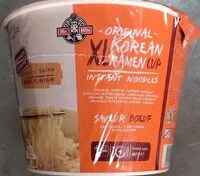 Mängden socker i Original korean ramen XL cup - saveur boeuf