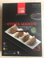 Mängden socker i Gyoza Mandu aux Piment Rouge et Légumes