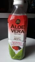 Mängden socker i Nestar d'aloe vera gout framboise et thé noir