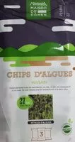 Mängden socker i Chips d'algues wasabi