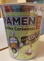 Mängden socker i Ramen - Nouilles coréennes goût coco poulet