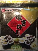 Mängden socker i Yaki Nori, varech pour sushi