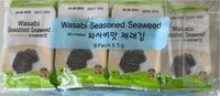 Mängden socker i wasabi seasoned seaweed