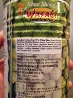 Mängden socker i Wasabi coated green peas