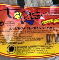Mängden socker i Jambon Serrano