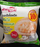 Mängden socker i ขนมปังโฮลวีตไส้ไก่ไข่มายองเนส ตราฟาร์มเฮ้าส์