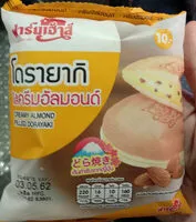Mängden socker i โดรายากิ ไส้ครีมอัลมอนด์ ตราฟาร์มเฮ้าส์