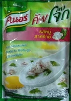 Mängden socker i คนอร์คัพโจ๊ก