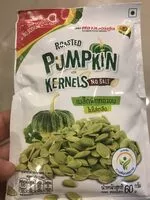 Mängden socker i Roasted pumpkin kernels