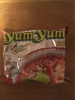 Mängden socker i Instant Nudeln mit Tom Yum Garnelen Geschmack