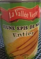 Mängden socker i Jeune epis de maïs entier