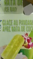 Mängden socker i Glace au pandanus avec nata de coco