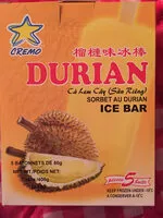 Mängden socker i Durian ice cream bar