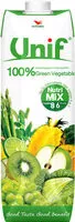 Mängden socker i Unif Mixed Vegetable Juice With Green Leafy Vegetables
