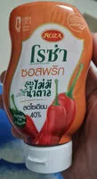 Mängden socker i โรซ่า ซอสพริก