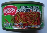 Mängden socker i Phrik Khing Curry Paste