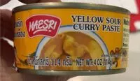 Mängden socker i Yellow sour curry paste