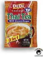 Mängden socker i Dede Thai Tea With Cream / Sugar