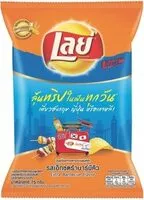 Mängden socker i Lay's Potato Chip Extra BBQ Flavor 75 G