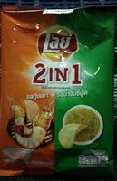 Mängden socker i Grilled prawn and seafood sauce flavour chips